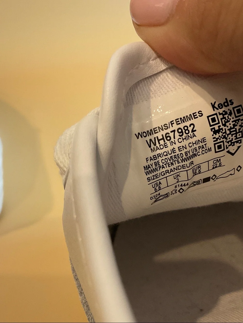 Keds White Platform Canvas Sneaker